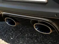 Garniture centrale d'échappement noir mat, pare-chocs arrière. Porsche 9YA Cayenne turbo GT Coupé - 9Y3807644OK1