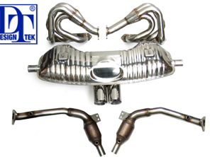 Sportauspuff, Krümmer & Kats Paket für Porsche Boxster 986 - 98622094330S, 3606308603, 3606109861