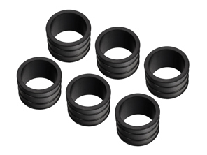 Manicotti in gomma per presa d'aria, SET DA 6. Porsche 911 SC 1978-83 - 92811015801, 92811015800
