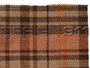 Tela Porsche Classic KARO MADRAS MARRÓN / BEIGE / NARANJA - P9111471