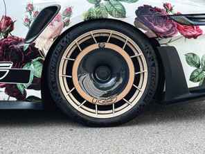 EVO Aero disc rear wheel carbon fibre. Porsche 992.1 GT3 RS with Aluminium wheels