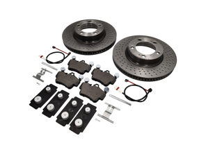 FRONT Brake Pads and Brake Disc Package Porsche 997 C4 Zimmermann - 99635140501, 99635140601, 99761267701, 99635108802, 95535296000, 99735193907