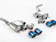 Silenciadores traseros con válvulas de escape deportivo Milltek con embellecedores de escape GT-115 de titanio quemado. Porsche Macan 95B MK2 GTS y Turbo. - 95B253601DY, 95B253600CY, 95B253612MY, 95B253611MY, 95B253600DY, 95B253601EY - SSXPO179