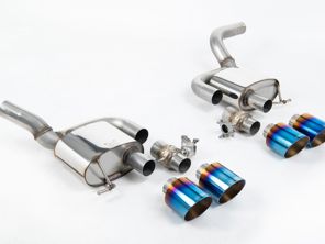 Silencieux arrière Milltek Sport avec embouts GT-115 en titane brûlé. Porsche Macan 95B MK2 GTS et Turbo. - 95B253601DY, 95B253600CY, 95B253612MY, 95B253611MY, 95B253600DY, 95B253601EY - SSXPO179