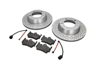 Ensemble plaquettes de frein arrière et disques de frein. Porsche981 - 98735240101, 98735293903, 98160916300