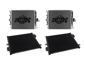 Set radiatore acqua e condensatore aria condizionata in alluminio per Porsche 997 / 987 Boxster / Cayman - 99710613102, 99710613202, 99757391102, 99657311103, 99757391104, 99657311102 - 7047, 7048, 8394