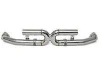 Exhaust center muffler bypass X-pipe. Porsche 997.2 Carrera 2009-2012 - 99711116032, 99711118032