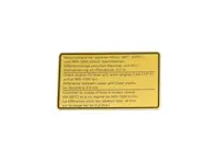 Autocollant, niveau d'huile moteur. Porsche 911 1973 - 91100650400 - 911858, 1601502400
