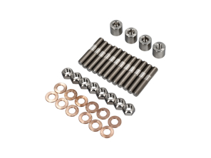 Bolzensatz für den Auspuffkopf aus Titan. Porsche 964 - 99908405202, 99908500102, 99908500103, 99906200702, 90006010601