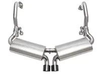 TrackTec Valved Bypass-Auspuffanlage. Porsche 981 Boxster / 981C Cayman - 98111192201, 98111192104, 98111192204, 98111122101, 98111123100, 98111123100, 98111132100, 98111142100, 98111143100, 98111122201, 98111123200, 98111132200, 98111142200, 98111192101 - FS.POR.981.VLVVC