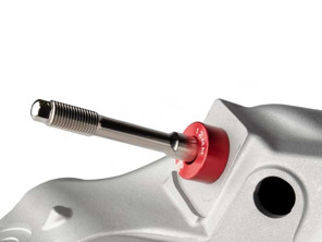 Bremssattel-Befestigungsbolzensatz für 350-mm-GiroDisc-Bremsscheiben vorne. Porsche 996 / 997 / 981