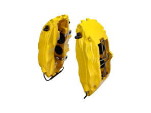 Étriers de frein 4 pistons "Big Red" (JAUNE) 993 Turbo brakes. Multiples applications Porsche - 99335142510, 99335142610, 1661900310 - EQ641200