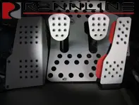 Set di pedali Rennline in alluminio 3 pezzi perforato. Porsche 924/944/968/996/997/Boxster/Cayman/991/Panamera - P45.21, P4521