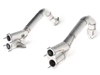 Akrapovic Verbindungsrohr-Set (Titan) für Porsche 718 Cayman GT4 / Spyder - OPF/GPF 02/2020>> - 982254351B, 982254351AB, 982254351N, 982254350B, 982254350AB