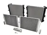 Set radiatore acqua e aria condizionata (aria condizionata). Porsche 996 / Boxster 986 / 996 GT3 - 94457314301, 99757391101, 99610613151, 99610613251