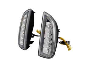 前保险杠指示灯 DRL（日间行车灯）LED。保时捷 957 卡宴 - 95763105500, 95563118102, 95563118202