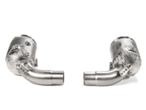Akrapovic link pipe set w cat (SS) for Porsche 992 Carrera / S  /4 / 4S / Cabriolet 2019 - 2020 - 992254400G, 992254400J, 992254400GX, 992254400JX, 992254400LX, 992254400L, 992254450G, 992254450L, 992254450GX, 992254450LX, 992254450J, 992254450JX