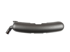 Marmitta di scarico / scatola posteriore del silenziatore, uscita singola standard. Con omologazione TÜV/CEE Porsche 911 1974-89 - 92.201, 92201, 92.201S, 92201S, 92.201OE, 92201OE, 91111103100, 93011102200, 93011104300, 1620609600, 1620608700, 1620609400, 1620607400, 91122092201S, 91122092201, 91122092201OE, 93011102203 - 1620609400