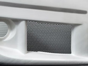 Aluminium Black Mesh 'Diamond' Style - Maaswijdte: 100cm x 40cm - 99950555555