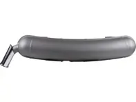 Marmitta/silenziatore di scarico con uscita da 57mm verniciata grigia. Porsche 911 1965-66 - 91111102500, 91111102505, 1620614100, 92.210Bearly - 1620614100