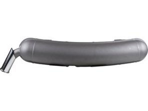 Exhaust muffler / silencer with grey painted 57mm outlet. Porsche 911 1965-66 - 91111102500, 91111102505, 1620614100, 92.210Bearly - 1620614100