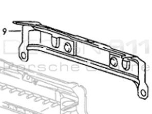 Pannello posteriore (telaio). Porsche 993 1994-98 - 99350109100GRV