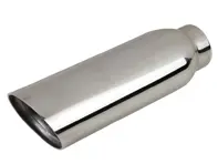 Exhaust tail pipe, stainless steel, polished. Porsche 944 / 924 - 1620706000 - 1620706000