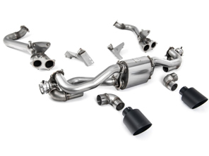 Milltek GPF Bypass-Sportauspuff mit Cerakote Black GT-115-Verkleidungen. Porsche 718 Cayman GT4 / Boxster GTS 4.0L - 982251053E, 982251053K, 982251053F, 982251053H, 982251053D, 982251053G, 982254351B, 982254351L, 982254351AA, 982254351P, 982254351R, 982254350B, 982254350L, 982254350AA, 982254350P, 982254350R - SSXPO163
