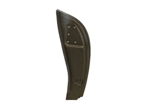 Door lock jamb / B-Post with high striker. Porsche 356 T1 Speedster 1954-57 - 64450206220, 64450206120, 64450206221, 64450206121 - PP128S1L, P128S1L, PP128S1R, P128S1R