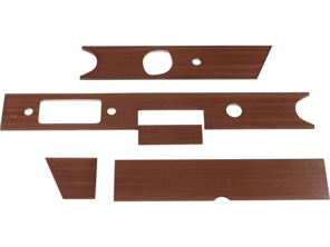 Ensemble de revêtements de tableau de bord en bois pour Porsche 911 (1965-1968) avec conduite à droite. - 90155204220 - DAB111122