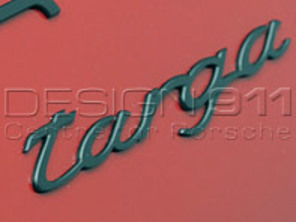 Stemma Cofano Posteriore 'TARGA' NERO. Porsche 991 targa - 99155930901