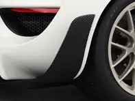 Seitlicher Luftabweiser aus Kohlefaser für die hintere Stoßstange. Porsche 918 Spyder - 91850572101, 91850572201