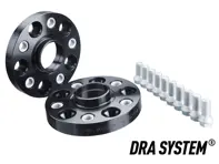 Distanziali ruota H&R DRA TRAK+ System in nero PCD5x130 per Porsche