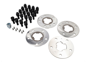 Spurverbreiterung-Set mit Radschrauben und Sicherungsbolzensatz (+5mm) - 99104450000, 00004450043