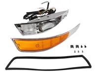 Vorderes Blinkergehäuse, Aluminiumguss, inkl. Linse, Kabelbaum und Dichtung. Porsche 911 68-73 - 91163140130, 90163140103, 90163140203, 91163140230 - 1695402270, 1695402280