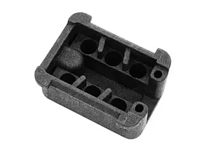 6-poliges Steckergehäuse mit Loch. Porsche 911 / 964 / 924S / 928 / 944 S2 / 968 - 91161286801, 91161286702