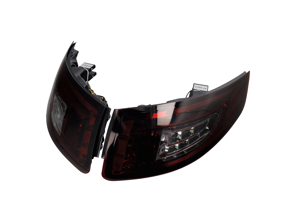 Bloc clignotant arrière Fumé / Rouge v3 avec ampoules LED pour Porsche 997 - 99763100092