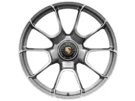 Center lock Cerchio anteriore in lega Turbo S Exclusive Design con finitura Platinum Silver Metallic da 20" 9.5J ET44 - 992601025AGOU7