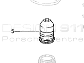 Shock Absorber Rubber Stop. Porsche 993 RS