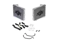 Aluminium radiator for water coolant fluid & hoses SET OF 2. Porsche 986 Boxster - 99610613151, 99610613251, 99610613150 - 7044