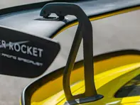 Ensemble de rehausseurs d'aile arrière en fibre de carbone sèche de 3 pouces. Porsche 718 GT4 RS - 9GT827465D, 9GT827466D - SRRISERCF