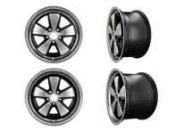 Jantes en alliage Fuchs 17" ENSEMBLE DE 4 en argent 7.0J et 9.0J pour voiture Porsche - 99936100050