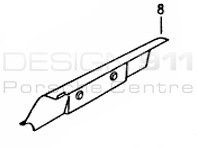 Panneau de seuil intérieur. Porsche 993 1994-98 - 99350102100GRV, 99350102200GRV