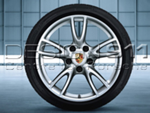 18' Carrera IV lichtmetalen velgen & winterbanden origineel Porsche voor 997.2 C4 / C4S / Turbo - 99704460062, 99704460162