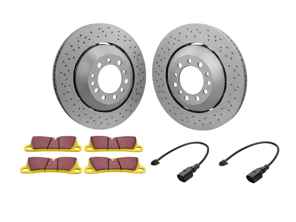 Set di dischi e pastiglie freno sportivi ANTERIORI. Porsche 991.2 Cararre / Targa 2S / C4S / GTS - 9P1615301, 9P1615301J, 9P1615302, 9P1615302J, 99135194902, 99135194903, 99135194904, 99160918100
