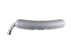 Auspuffendschalldämpfer / Schalldämpfer-Heckkasten. Mit TÜV/EWG-Zulassung Porsche 911 1974-83 (2 In / 1 Out) - 91111102501 - 1620609100, 92.211OE