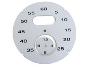 Ziffernblatt des Sport-Chrono-Instruments, Silber. Porsche 997 / 991 / Boxster / Cayman / Panamera - 97641997011 - F97 641 997 011, F97641997011