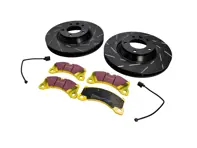 Sportbremsscheiben- und Bremsbelagsatz für die Vorderachse. Porsche 958 Cayenne 3.0L Diesel / 958 Cayenne 3.6L Benzin - 95535140151, 95535140251, 95835193930, 95861236500