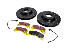 FRONT Sports Brake Disc and Pads Set. Porsche 958 Cayenne 3.0L Diesel / 958 Cayenne 3.6L Petrol - 95535140151, 95535140251, 95835193930, 95861236500