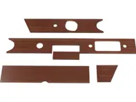 Ensemble de revêtements de tableau de bord en bois pour Porsche 911 (1965-68) avec volant à gauche. - 90155204130